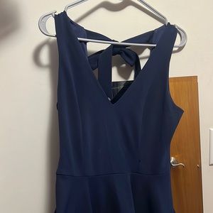 Fun and flirty navy dress